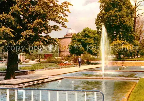 AK / Ansichtskarte Gartenbauaustellung Erfurt Wasserspiel Volkssternwarte  Kat. Expositions