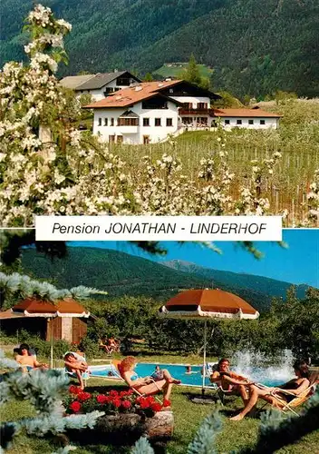 AK / Ansichtskarte Natz Schabs Suedtirol Pension Jonathan Linderhof Swimmingpool