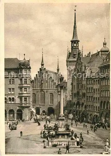 AK / Ansichtskarte Muenchen Marienplatz Kat. Muenchen