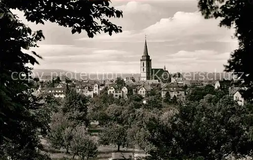 AK / Ansichtskarte Oberursel Taunus Ortsansicht mit Kirche Kat. Oberursel (Taunus)