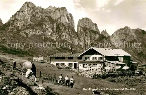 AK / Ansichtskarte Aschau Chiemgau Steinlingsalm mit Kampenwand Chiemgauer Alpen Kat. Aschau i.Chiemgau