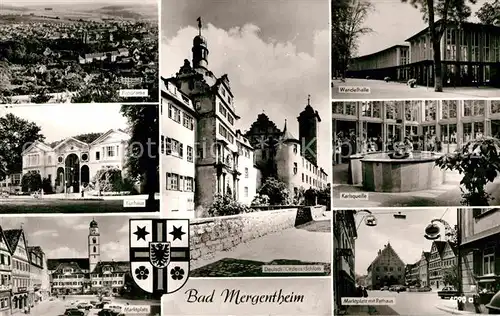 AK / Ansichtskarte Bad Mergentheim Panorama Kurhaus Marktplatz Schloss Wandelhalle Karlsquelle Rathaus Kat. Bad Mergentheim