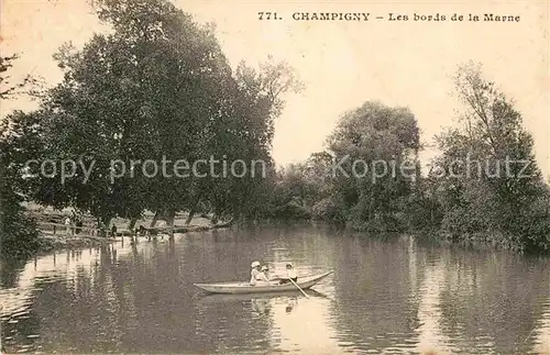 AK / Ansichtskarte Champigny Marne Les bords de la Marne Kat. Champigny