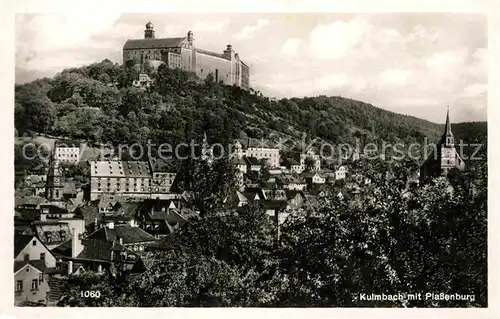 AK / Ansichtskarte Kulmbach Stadtblick mit Plassenburg Kat. Kulmbach