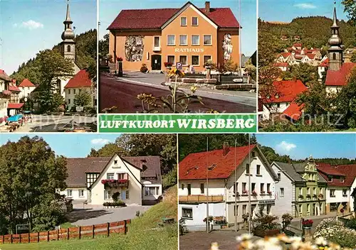 AK / Ansichtskarte Wirsberg Kirche Rathaus Teilansichten Kat. Wirsberg