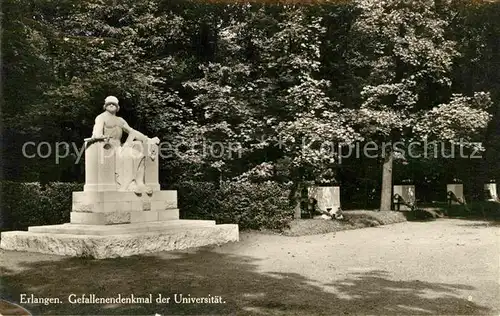 AK / Ansichtskarte Erlangen Gefallenendenkmal Universitaet  Kat. Erlangen