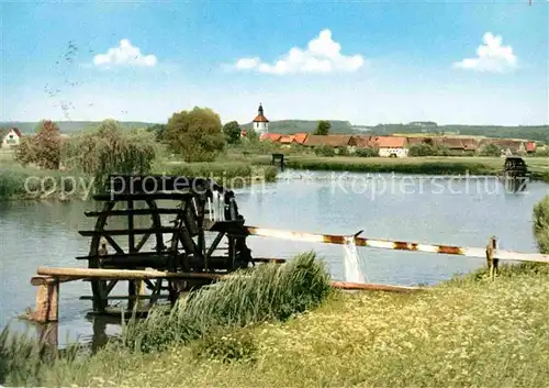 AK / Ansichtskarte Erlangen Wasserraeder Regnitz Moehrendorf  Kat. Erlangen