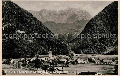 AK / Ansichtskarte Inzell Gesamtansicht mit Alpenpanorama Deutsche Alpenstrasse Kat. Inzell