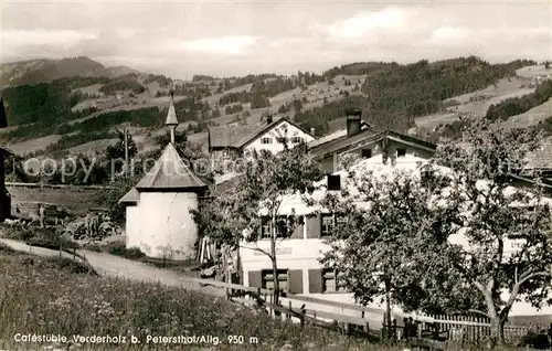 AK / Ansichtskarte Petersthal Allgaeu Cafestueble Verderholz Kat. Oy Mittelberg