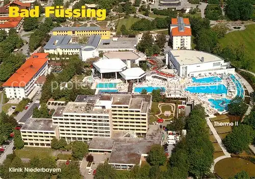 AK / Ansichtskarte Bad Fuessing Klinik Niederbayern Fliegeraufnahme Kat. Bad Fuessing