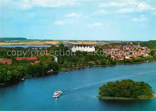 AK / Ansichtskarte Ploen See Insel Schloss Seenplatte Holsteinische Schweiz Fliegeraufnahme Kat. Ploen