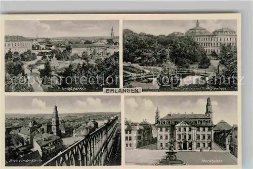 AK / Ansichtskarte Erlangen Marktplatz Schlossgarten Kollegienhaus  Kat. Erlangen