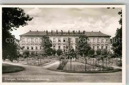 AK / Ansichtskarte Erlangen Schloss Hugenottenbrunnen  Kat. Erlangen