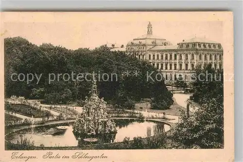 AK / Ansichtskarte Erlangen Schlossgarten  Kat. Erlangen