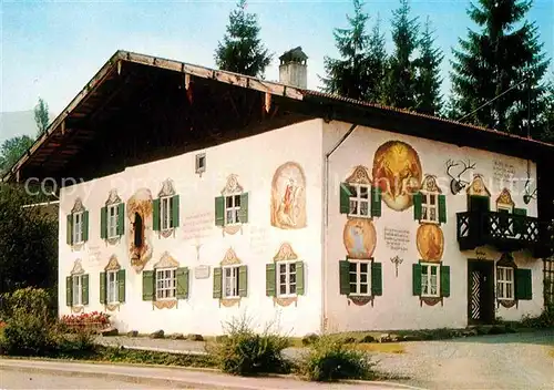 AK / Ansichtskarte Bad Kohlgrub Haus Zum Jaeger mit Wandfresken von Fr Zwink 1791 Kat. Bad Kohlgrub