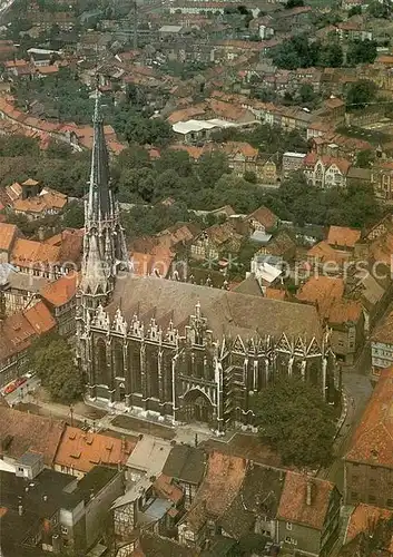 AK / Ansichtskarte Muehlhausen Thueringen Pfarrkirche St Marien Luftbildserie der Interflug Kat. Muehlhausen Thueringen