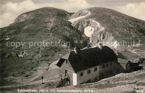 AK / Ansichtskarte Hochschwab Schiestlhaus Kat. Oesterreich