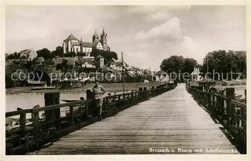 AK / Ansichtskarte Breisach Rhein Schiffsbruecke Kat. Breisach am Rhein