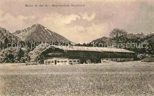 AK / Ansichtskarte Gmund Tegernsee Bauernhof in der Au Kat. Gmund a.Tegernsee