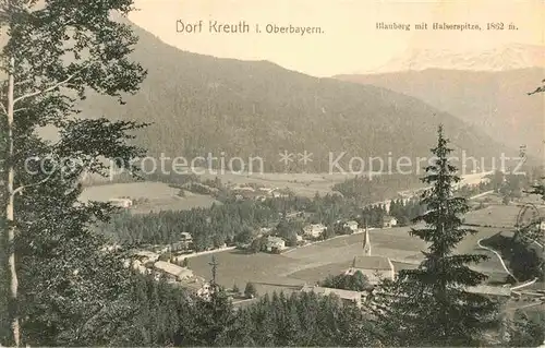 AK / Ansichtskarte Wildbad Kreuth Panorama mit Blauberg und Halserspitze Kat. Kreuth