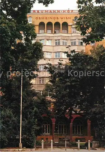 AK / Ansichtskarte Wien Reumannhof Kat. Wien