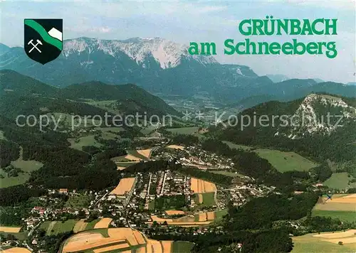 AK / Ansichtskarte Gruenbach Schneeberg Fliegeraufnahme Kat. Gruenbach am Schneeberg