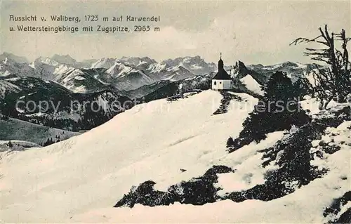 AK / Ansichtskarte Tegernsee Wallberg Karwendel Wetterstein Zugspitze Kat. Tegernsee