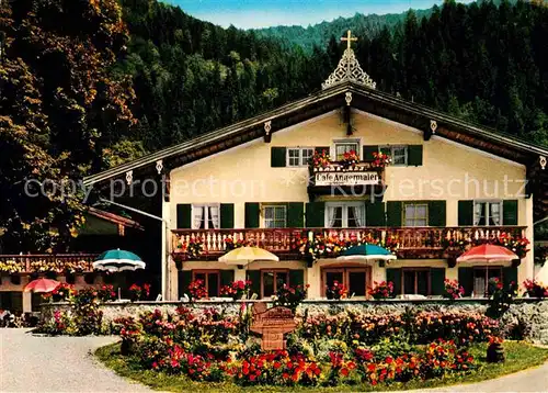 AK / Ansichtskarte Rottach Egern Tegernsee Cafe Restaurant Angermeier