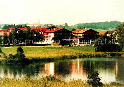 AK / Ansichtskarte Pelham Oberbayern Hotel Seeblick Uferpartie am See Kat. Bad Endorf