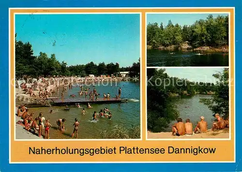 AK / Ansichtskarte Dannigkow Naherholungsgebiet Plattensee Badestrand Inselsee Kat. Gommern