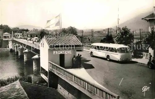 AK / Ansichtskarte Hendaye Pyrenees Atlantiques Frontiere Franco Espagnole Pont International  Kat. Hendaye