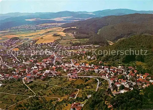 AK / Ansichtskarte Battenberg Eder Fliegeraufnahme Buchhandlung Erika Teubner Kat. Battenberg (Eder)