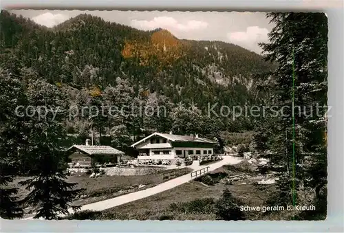 AK / Ansichtskarte Kreuth Tegernsee Schwaigeralm Kat. Kreuth