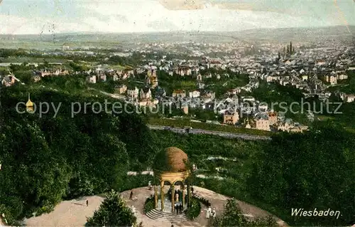 AK / Ansichtskarte Wiesbaden Fliegeraufnahme Pavillon Kat. Wiesbaden