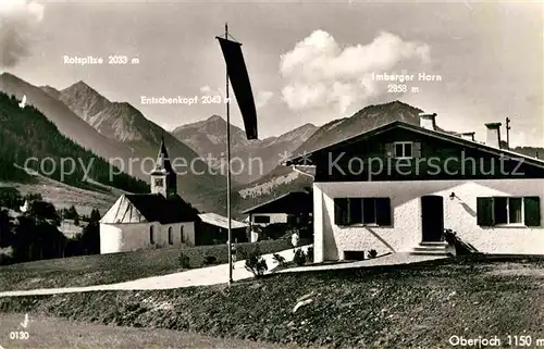 AK / Ansichtskarte Oberjoch Kirchenpartie hoechstes Skidorf Deutschlands Kat. Bad Hindelang