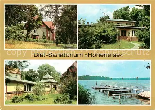 AK / Ansichtskarte Rheinsberg Sanatorium Hohenelse Bootssteg  Kat. Rheinsberg