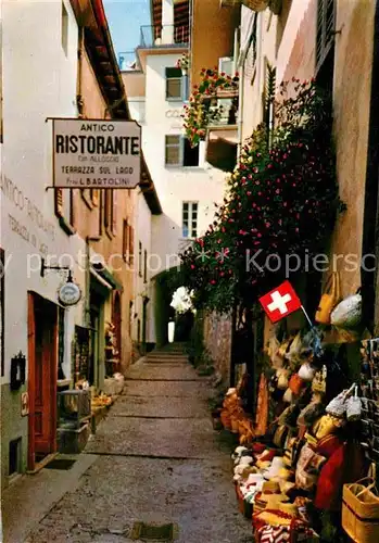 AK / Ansichtskarte Gandria Lago di Lugano Vicolo pittoresco Ristorante Kat. Gandria