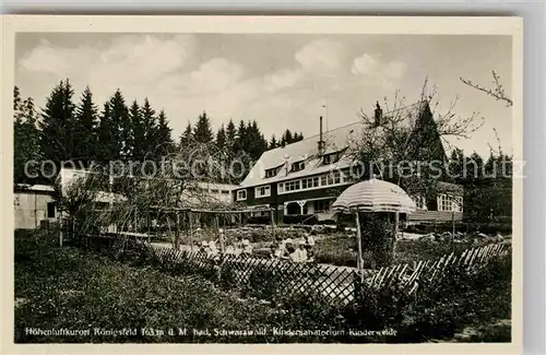 AK / Ansichtskarte Koenigsfeld Schwarzwald Kindersanatorium  Kat. Koenigsfeld im Schwarzwald