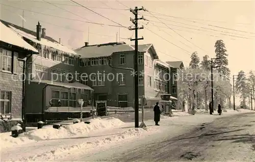 AK / Ansichtskarte Oberhof Thueringen Ortspartie im Winter Kat. Oberhof Thueringen