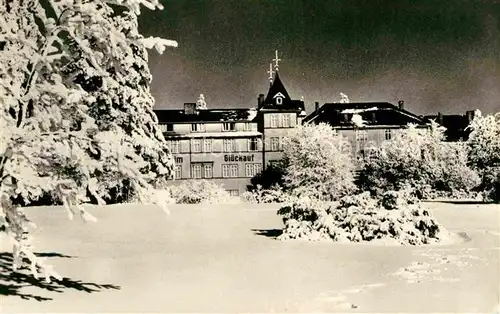 AK / Ansichtskarte Oberhof Thueringen Erholungsheim Glueck auf im Winter Kat. Oberhof Thueringen