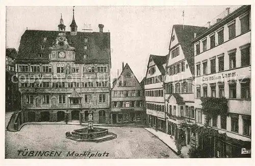 AK / Ansichtskarte Tuebingen Marktplatz Kat. Tuebingen