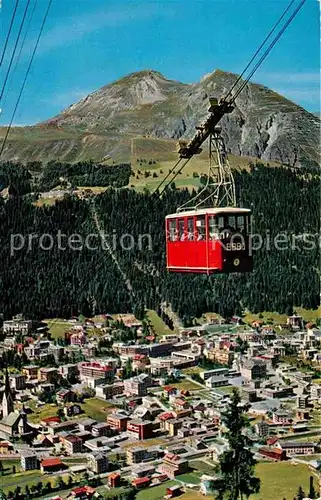 AK / Ansichtskarte Seilbahn Braemabueel Jakobshorn Davos Strela Schiahoerner  Kat. Bahnen