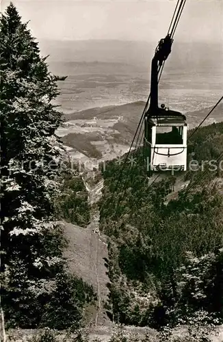 AK / Ansichtskarte Seilbahn Schauinsland Freiburg im Breisgau  Kat. Bahnen