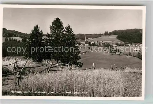 AK / Ansichtskarte Schoenwald Schwarzwald Panorama Kat. Schoenwald im Schwarzwald