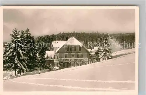 AK / Ansichtskarte Schoenwald Schwarzwald Hotel Sommerberg Kat. Schoenwald im Schwarzwald