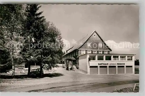 AK / Ansichtskarte Escheck Gasthaus Pension Loewen Kat. Schoenwald im Schwarzwald