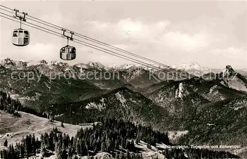 AK / Ansichtskarte Seilbahn Wallberg Zugspitze Karwendel  Kat. Bahnen