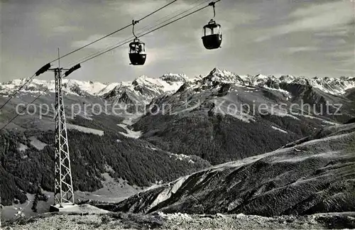 AK / Ansichtskarte Seilbahn Schatzalp Strela Davos Sertigtal  Kat. Bahnen