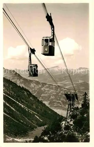 AK / Ansichtskarte Seilbahn Nebelhorn Oberstdorf  Kat. Bahnen