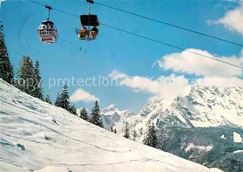 AK / Ansichtskarte Seilbahn Sessellift Jenner Watzmann Hundstod  Kat. Bahnen